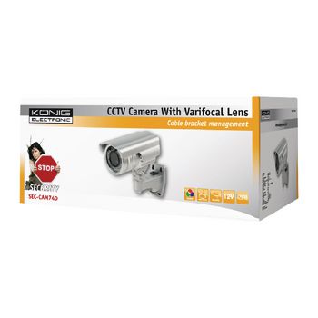 SEC-CAM740 Hoge resolutie camera met varifocus lens Verpakking foto